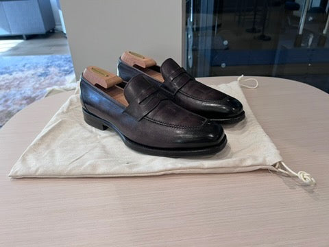 Men's Tom Ford Brown Wessex Leather Penny Loafers, Size 7