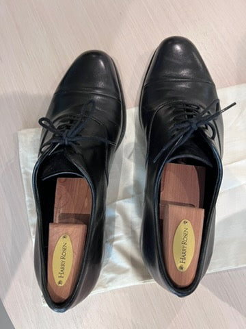 Men's Prada Black Leather Shoes, Size 6.5
