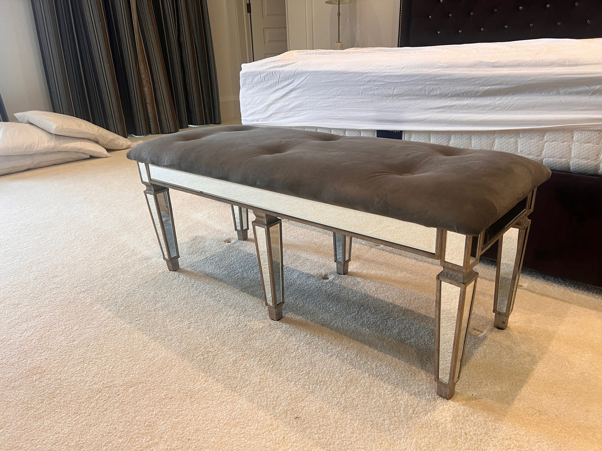 Stylecraft Bench with Mirrored Frame