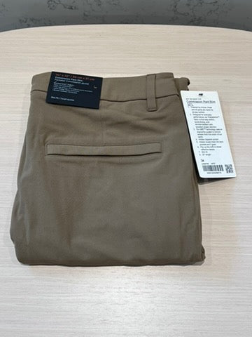BRAND NEW Men's Lululemon Commission Pant Slim, 34" waist 32"L, Artifact (*retail $138)