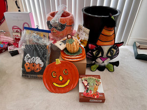 Halloween Lot- Department 56, Williams-Sonoma, Fitz & Floyd (*BRAND NEW) (*Retail Value $300)