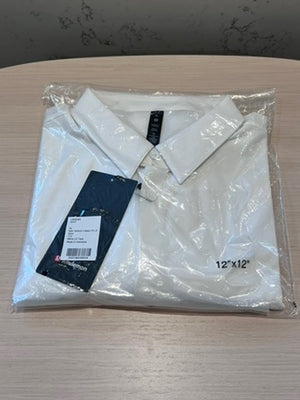 BRAND NEW in packaging Men's Lululemon New Venture Classic-Fit Long-Sleeve Shirt, White (*retail $118)