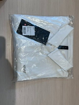BRAND NEW in packaging Men's Lululemon New Venture Classic-Fit Long-Sleeve Shirt, White (*retail $118)