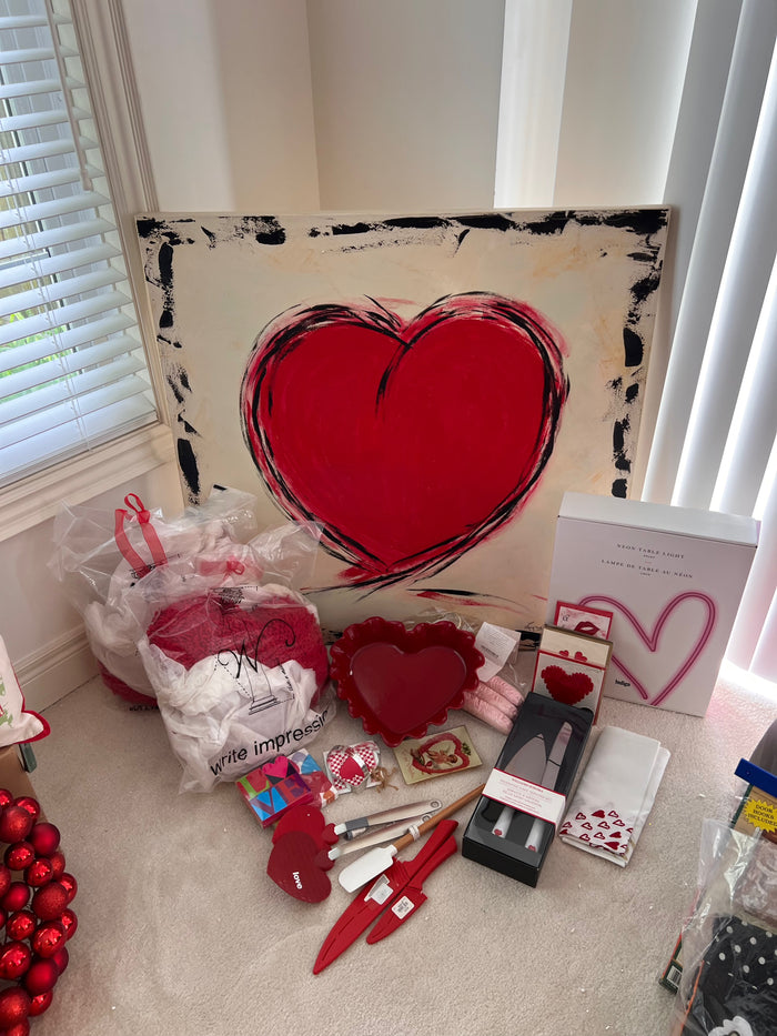 Love/Hearts Lot- Williams-Sonoma, Emile Henry and more (*BRAND NEW) (*Retail Value $300)