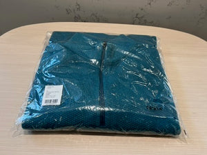BRAND NEW in packaging Men's Lululemon Textured Knit Half-Zip Sweater, Heathered Green (*retail $168)
