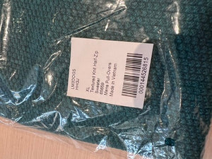BRAND NEW in packaging Men's Lululemon Textured Knit Half-Zip Sweater, Heathered Green (*retail $168)