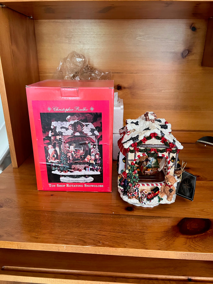 Christopher Radko Toy Shop Rotating Snowglobe (*BRAND NEW)