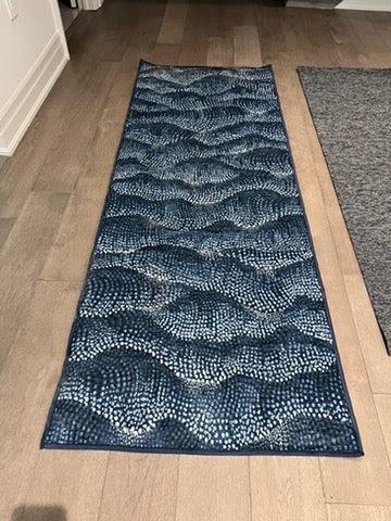Ruggable Sela Navy Rug/Runner 2.5x7ft # 2 (*retail $261)