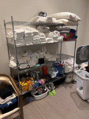 Large Steel Wire Shelving Unit- 71"w x 24"d x 75"h