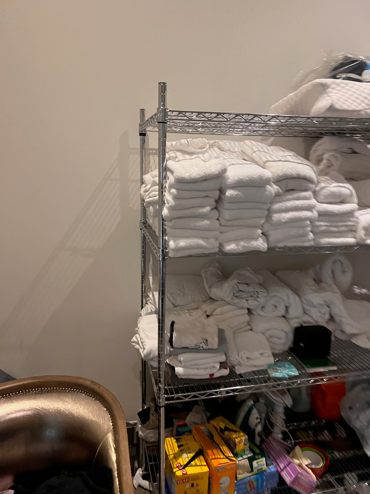 Large Steel Wire Shelving Unit- 71"w x 24"d x 75"h