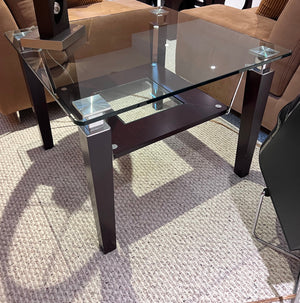 Martin Daniels 2-Tier Glass Side Table