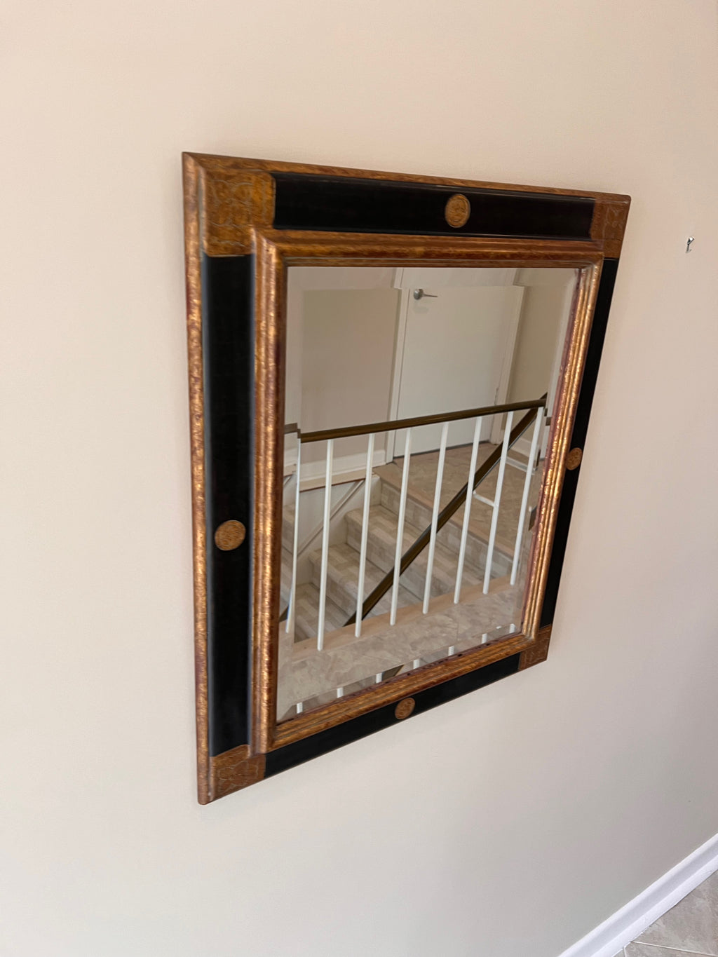 Black and Gold Mirror- 22" x 26"