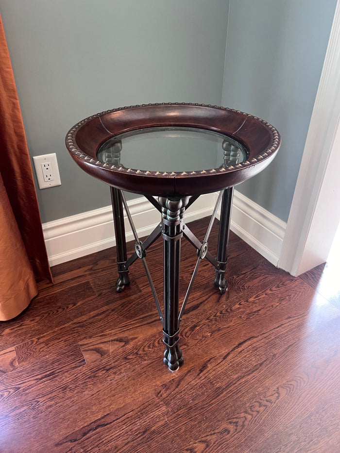 Empire Style Round Side Table after Maitland Smith