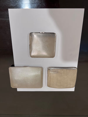 3 Sterling Silver Money/Card Holders- 375g