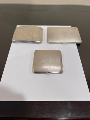 3 Sterling Silver Money/Card Holders- 375g