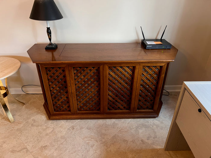 Vintage Clairtone XB7 console stereo with Garrard turntable
