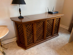 Vintage Clairtone XB7 console stereo with Garrard turntable