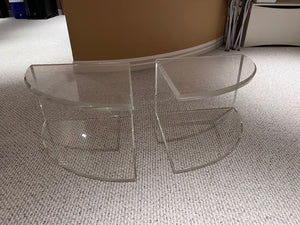 Pair of Vintage Lucite Side Tables