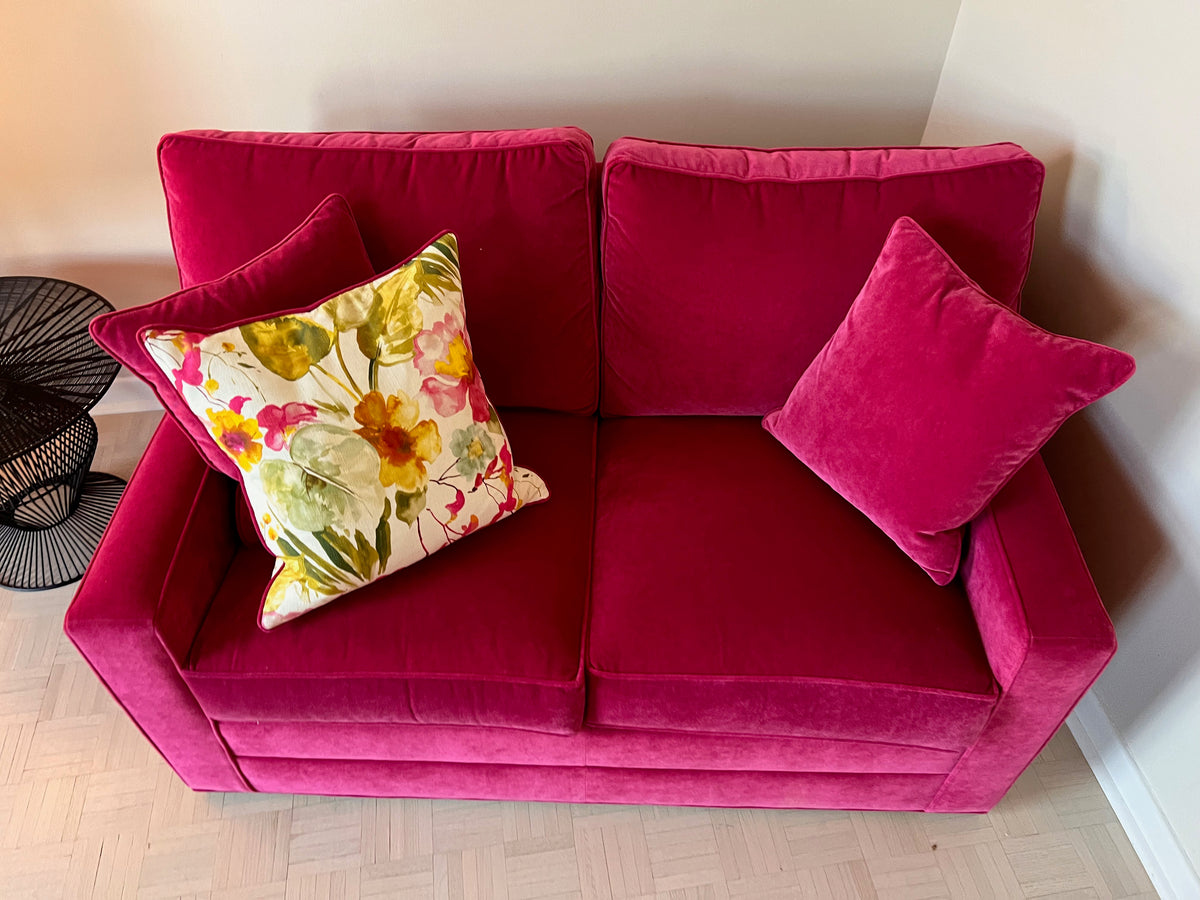 Ethan Allen Pink Love Seat