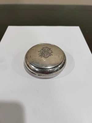 Sterling Silver Round Lidded Box 3"- 91g