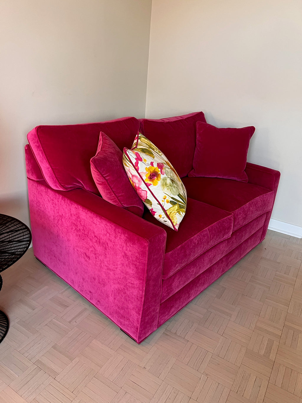 Ethan Allen Pink Love Seat