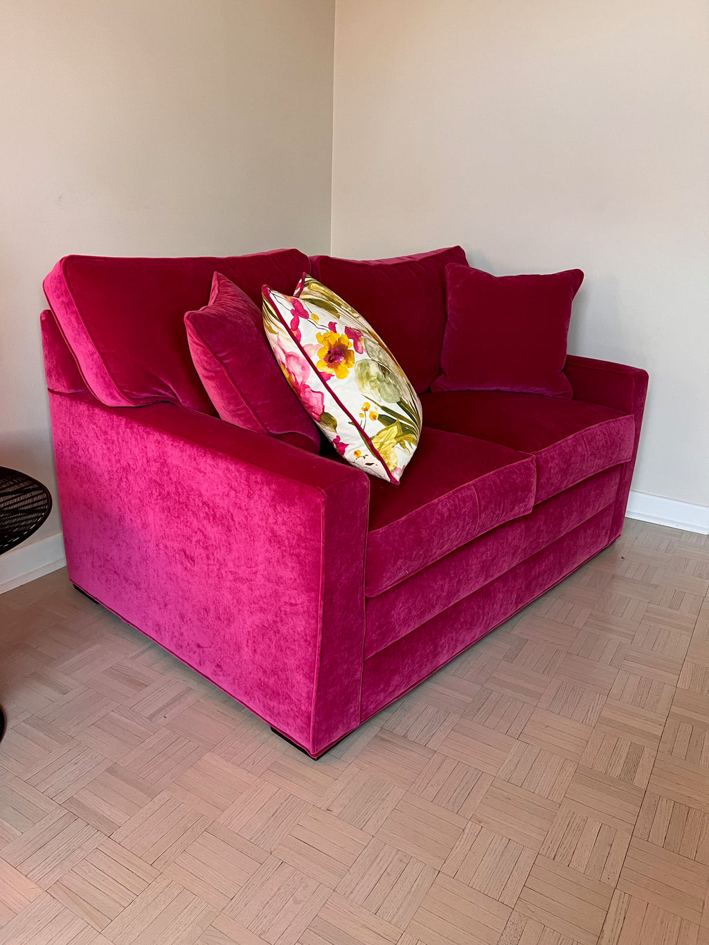 Ethan Allen Pink Love Seat