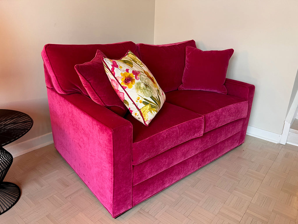 Ethan Allen Pink Love Seat