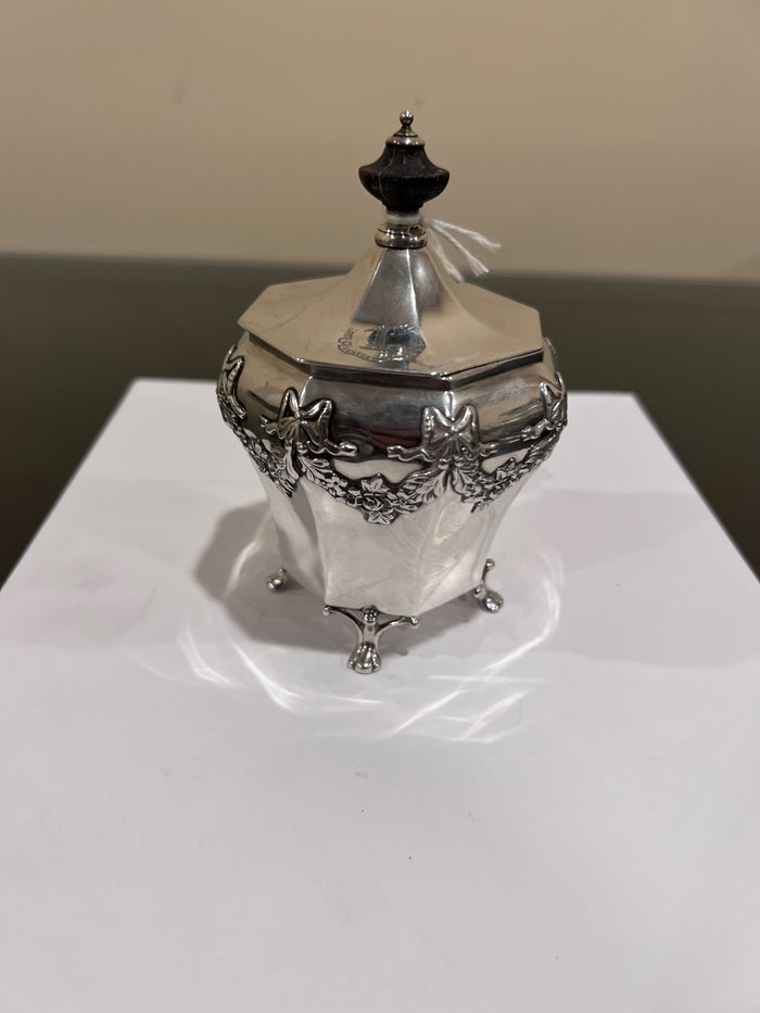 Sterling Silver Tea Caddy- 190g