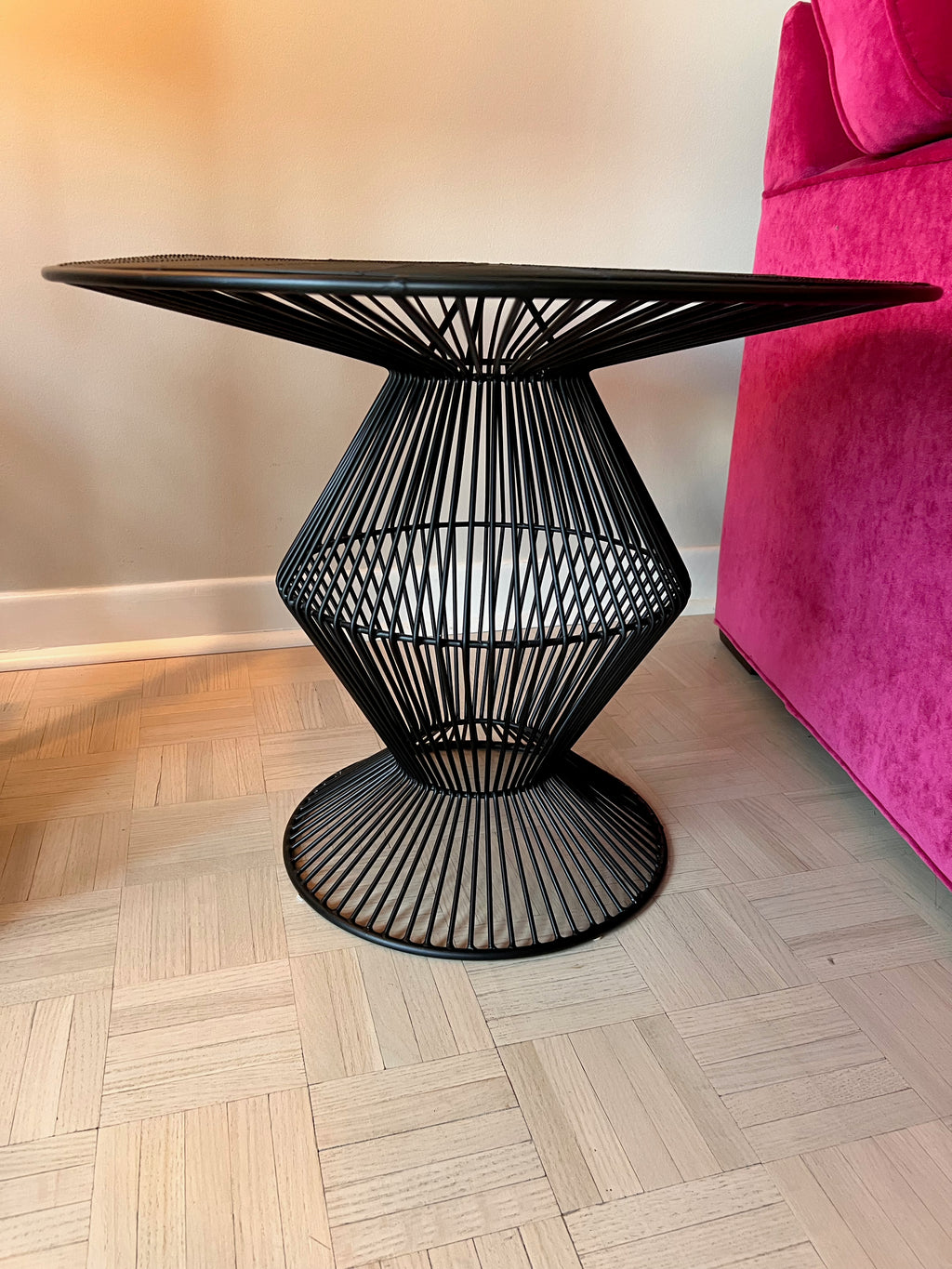 Black Wire Side Table