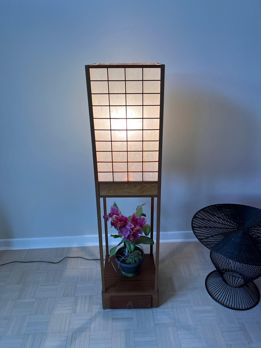Japanese Shoji Style Tower Lamp