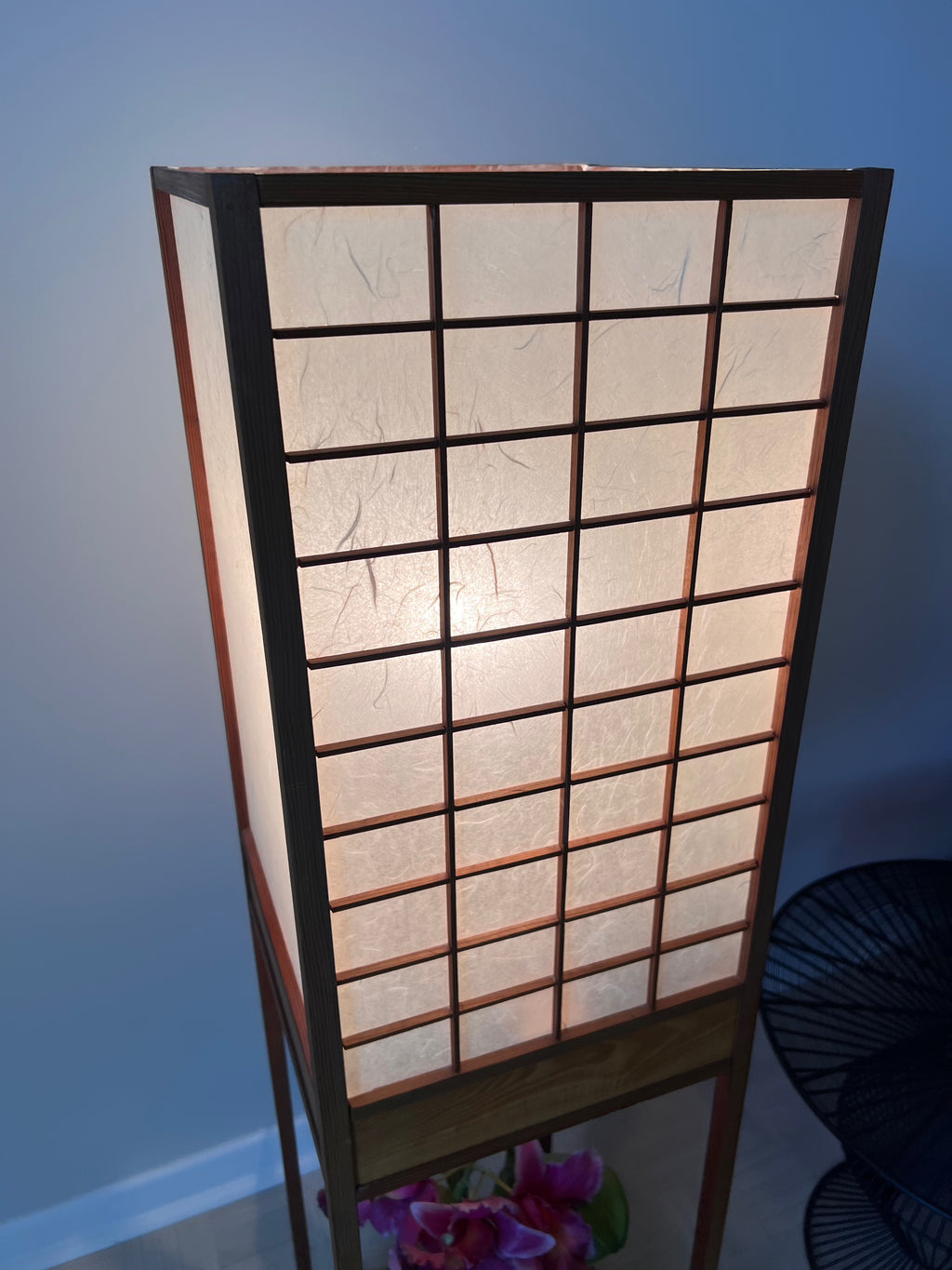 Japanese Shoji Style Tower Lamp