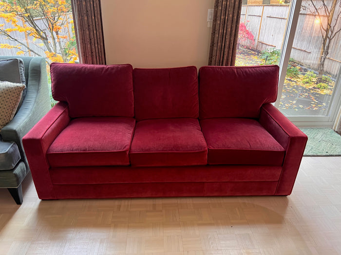 Ethan Allen Red Sofa (*retail $3800)