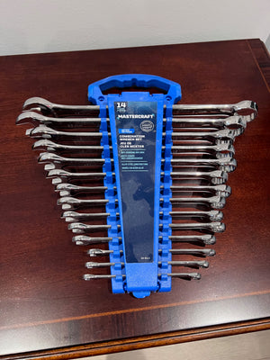 BRAND NEW Mastercraft Combination Wrench Set, SAE, 14-pc