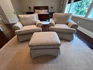 2 Decor-Rest Armchairs + Ottoman