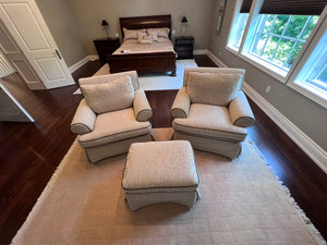 2 Decor-Rest Armchairs + Ottoman