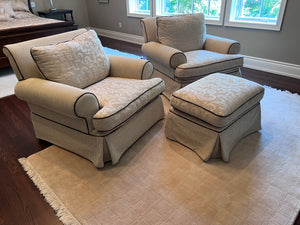 2 Decor-Rest Armchairs + Ottoman