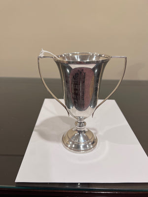 Sterling Silver Monogramed Handled Trophy 6.25"h- 206g