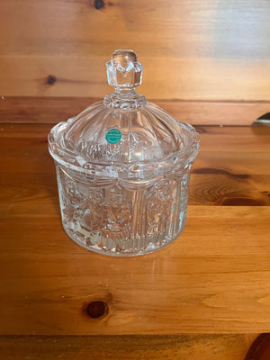 Nutcracker Ballet Candy Dish Genuine Lead Crystal, Made in Germany