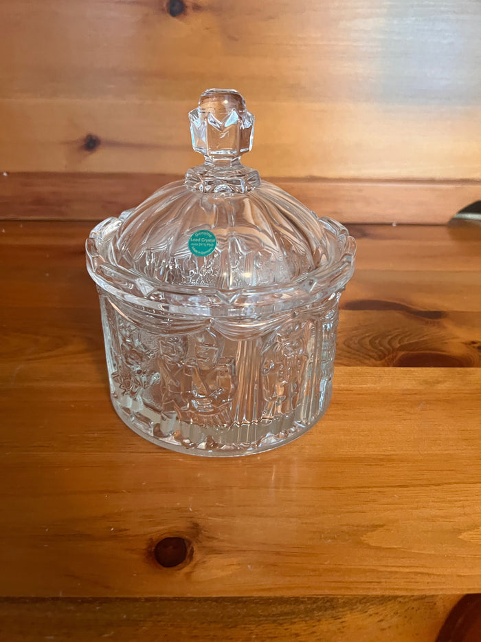 Nutcracker Ballet Candy Dish Genuine Lead Crystal, Made in Germany