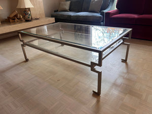 2-Tier Glass Coffee Table