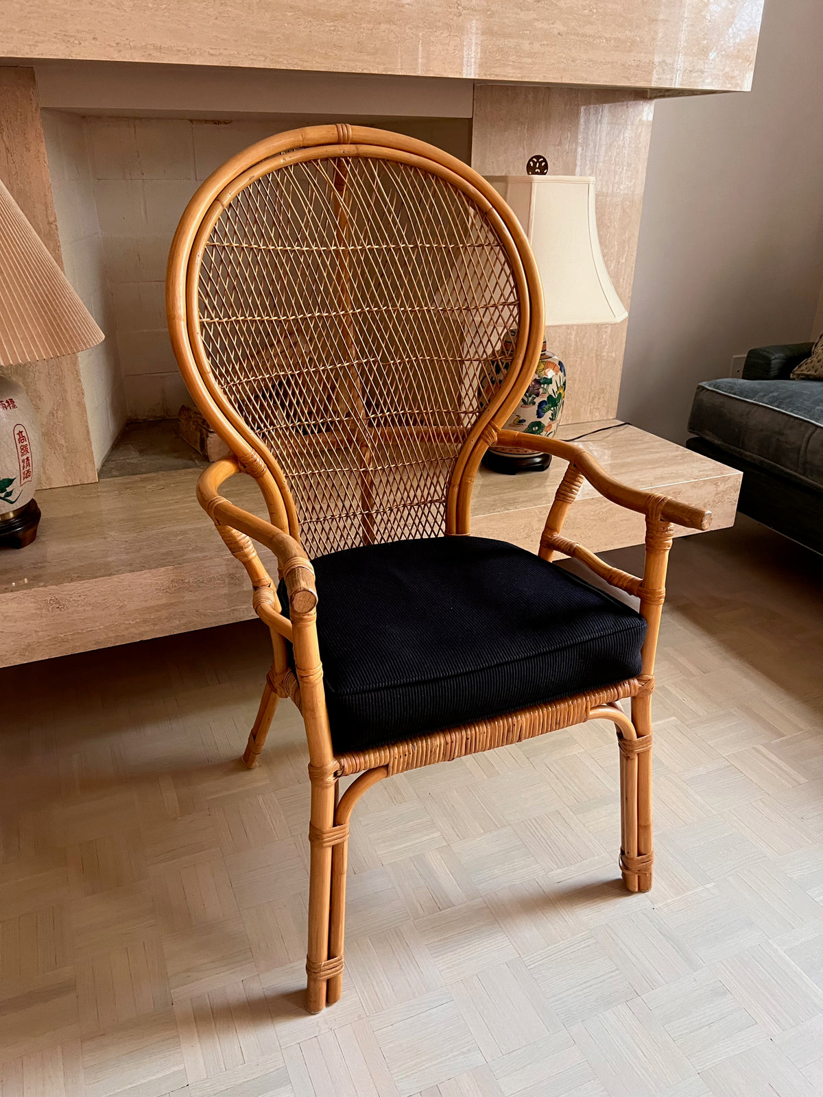Rattan Boho Chic Armchair