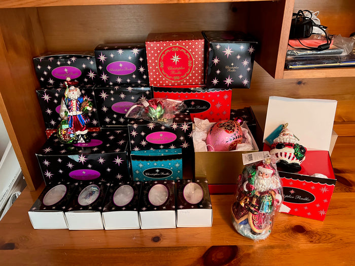 Lot of 22 Christopher Radko Christmas Ornament (*BRAND NEW WITH ORIGINAL BOXES) (**RARE AND VALUABLE)