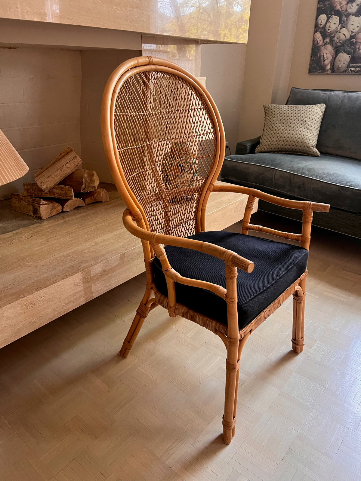 Rattan Boho Chic Armchair