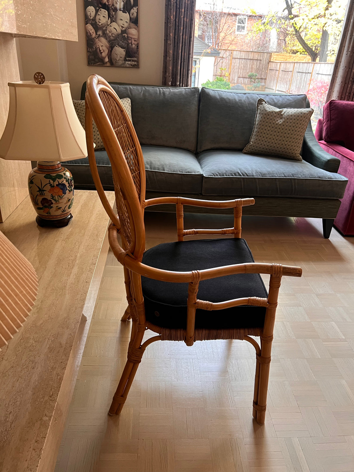 Rattan Boho Chic Armchair