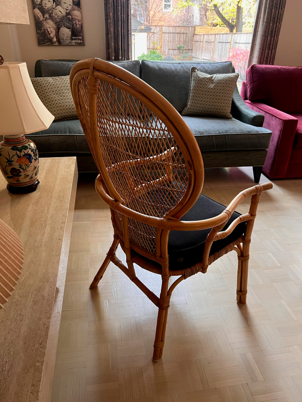 Rattan Boho Chic Armchair