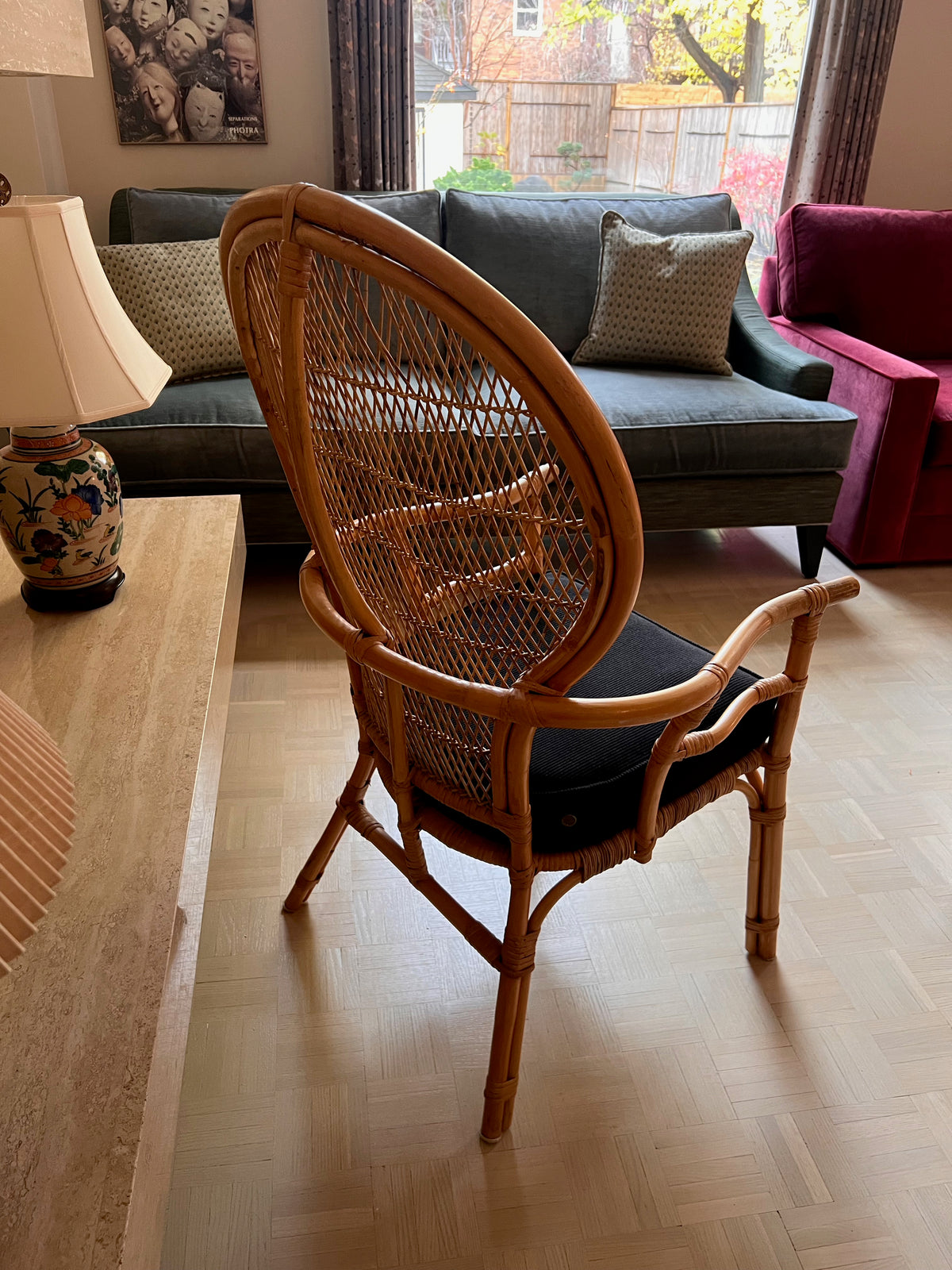 Rattan Boho Chic Armchair