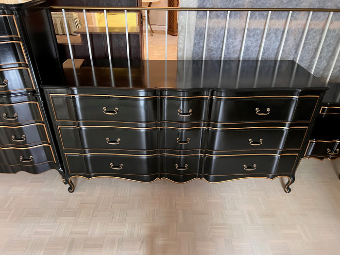 Vintage Black Re-Finished Dresser