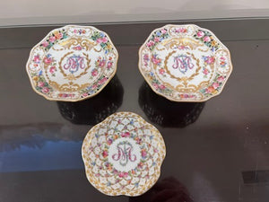 3 Piece Dresden Carl Thieme- Marie Antoinette Lot