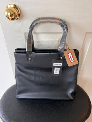 Hunter Black Rubber Tote Bag (*BRAND NEW WITH TAGS)