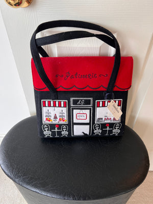 Lulu Guinness Patisserie Wool Handbag (*BRAND NEW WITH TAGS, retail $250)